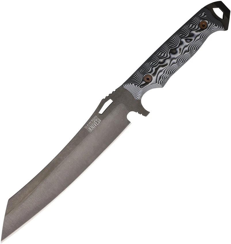 Dawson Knives Wayfinder Fixed Blade Blk/Wht 742259947766 by Dawson Knives