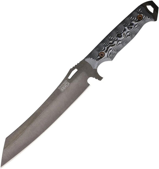 Dawson Knives Wayfinder Fixed Blade Blk/Wht 742259947766 by Dawson Knives