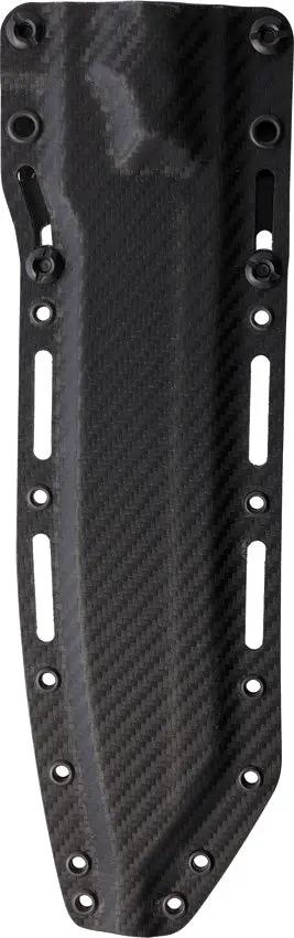 Dawson Knives Wayfinder Fixed Blade Knife - CPM MagnaCut 13in Black White G10 Handle Full Tang With Kydex Sheath by Dawson Knives