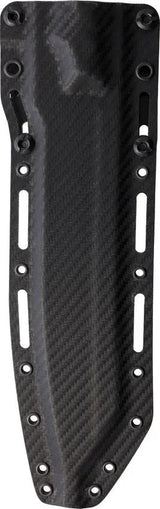 Dawson Knives Wayfinder Fixed Blade Knife - CPM MagnaCut 13in Black White G10 Handle Full Tang With Kydex Sheath by Dawson Knives