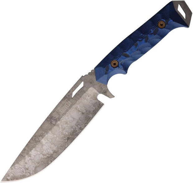Dawson Knives Summit Fixed Blade Blk/Blue 742259948091 by Dawson Knives