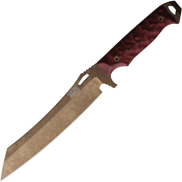 Dawson Knives Wayfinder Fixed Blade Blk/Red 701220948744 by Dawson Knives