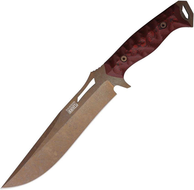 Dawson Knives Seraphim CP Fixed Blade Red 701220948775 by Dawson Knives