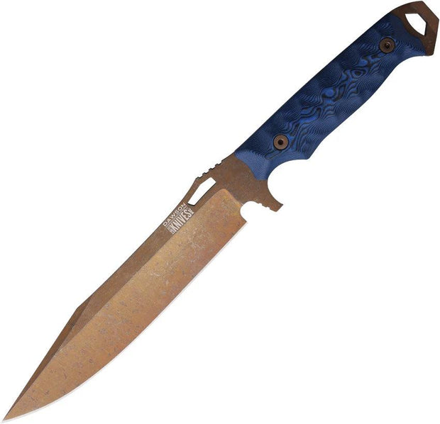 Dawson Knives Marauder XL Blue Black G10 701220949055 by Dawson Knives