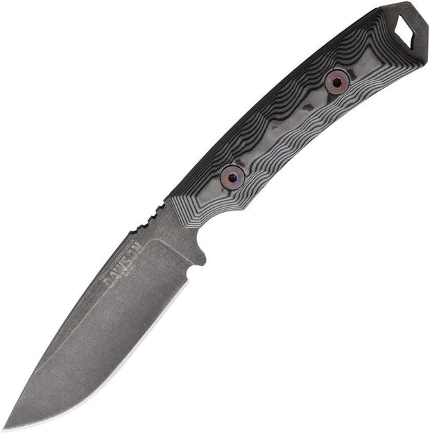 Dawson Knives Contractor Fixed Blade Gry/Blk 660457559621 by Dawson Knives