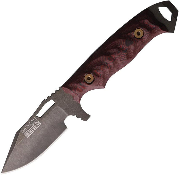 Dawson Knives Steadfast Fixed Blade Red/Blk 766162860608 by Dawson Knives