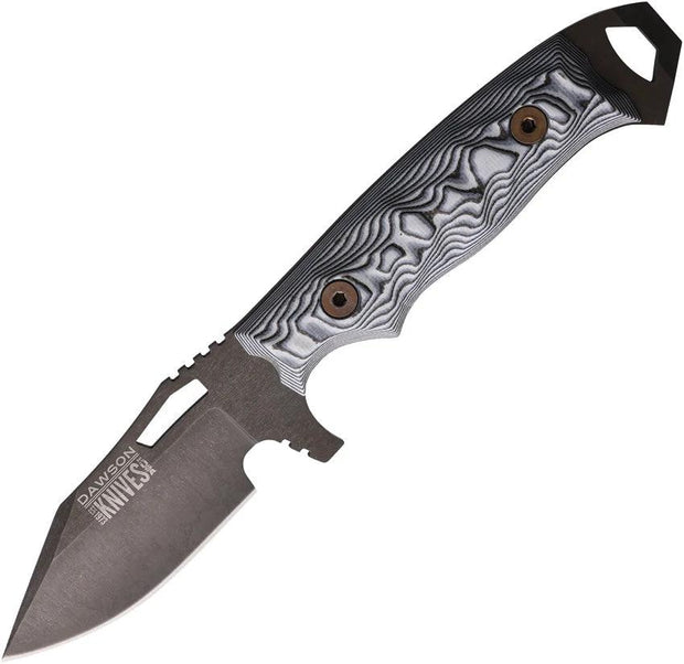 Dawson Knives Steadfast Fixed Blade Wht/Blk 766162860400 by Dawson Knives