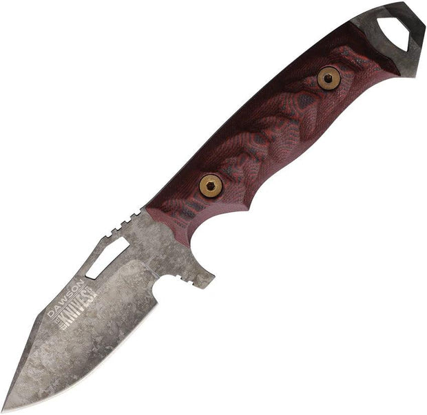Dawson Knives Steadfast Fixed Blade Blk/Red 766162860424 by Dawson Knives