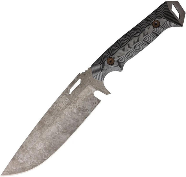 Dawson Knives Summit Fixed Blade Blk/Gray 766162860561 by Dawson Knives