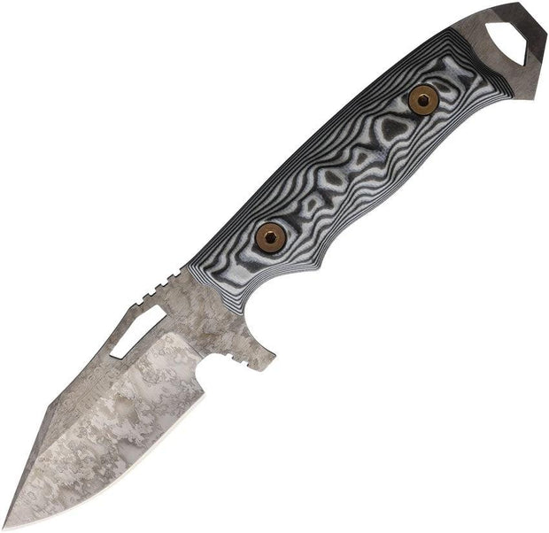 Dawson Knives Steadfast Fixed Blade Blk/Wht 766162860585 by Dawson Knives