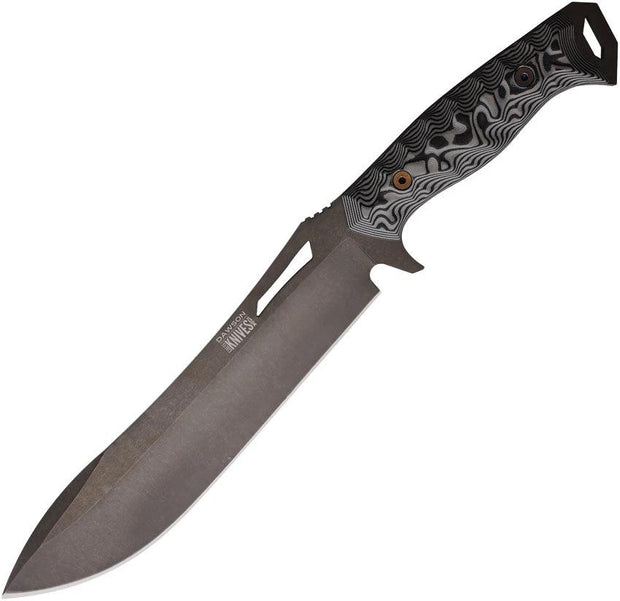 Dawson Knives Archangel Fixed Blade Blk/Gry 766162860738 by Dawson Knives