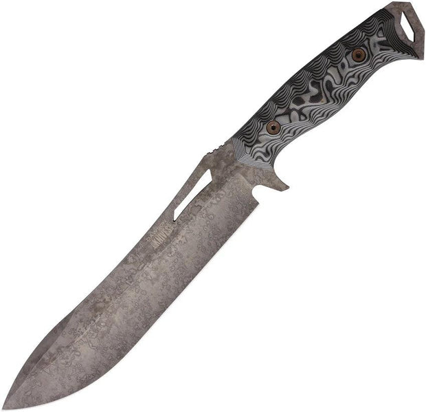 Dawson Knives Archangel Fixed Blade Gry/Blk 766162860844 by Dawson Knives