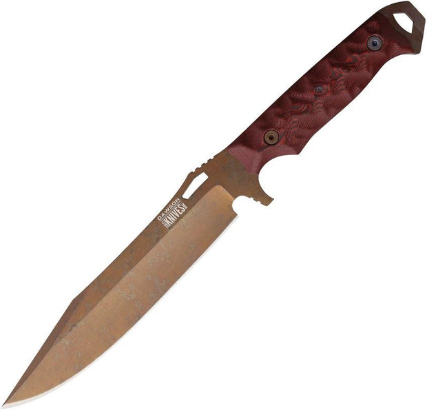 Dawson Knives Marauder XL Red Black G10 742761383625 by Dawson Knives
