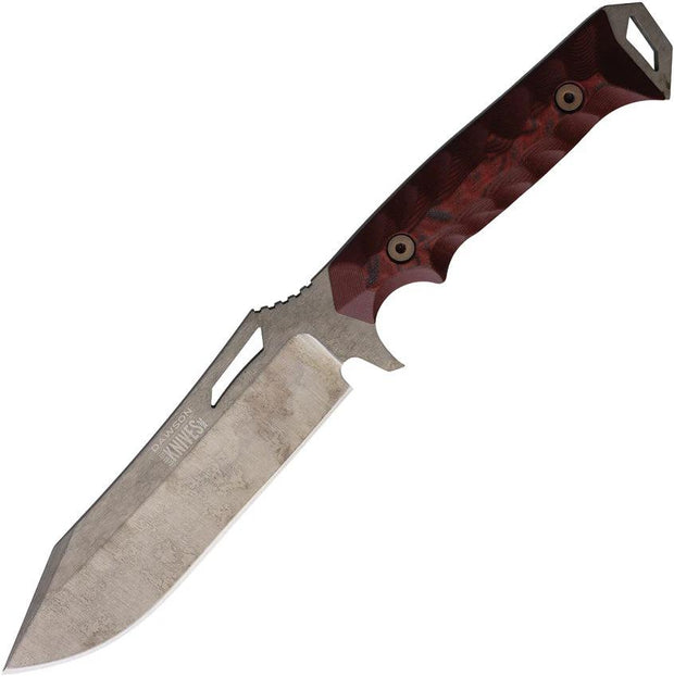 Dawson Knives Shepherd XL Fixed Blade Red 742761383755 by Dawson Knives
