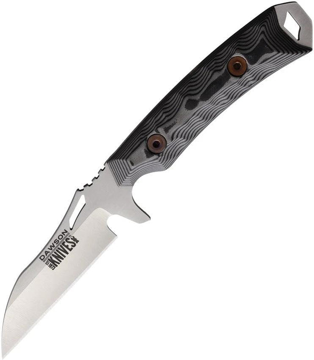 Dawson Knives Revelation Fixed Blade Blk/Gry 742761384059 by Dawson Knives