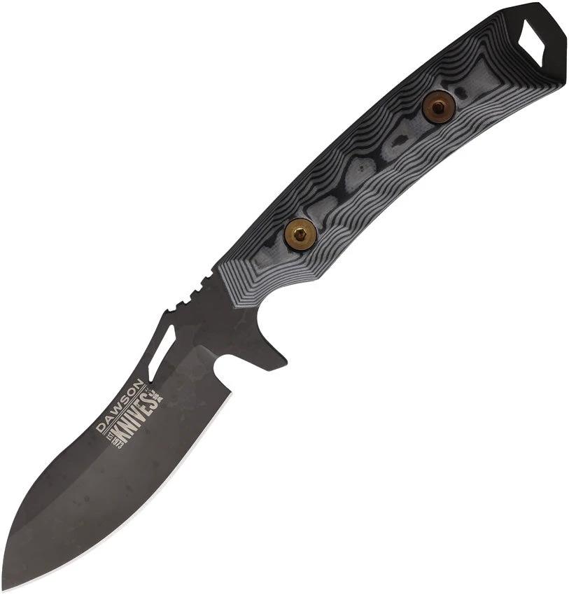 Dawson Knives Harvester Fixed Blade Blk/Gray 742761384158 by Dawson Knives
