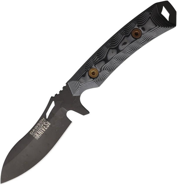 Dawson Knives Harvester Fixed Blade Blk/Gray 742761384158 by Dawson Knives
