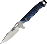 Dawson Knives Smuggler Fixed Blade Blk/Blue 660457894777 by Dawson Knives