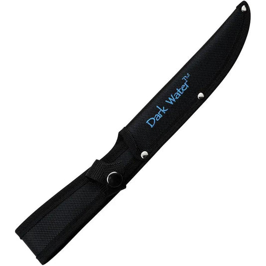 Dark Water Fillet Knife DW-FIX004CS - 11.75in Overall, 6.75in 5Cr15MoV Stainless Blade, Blue Gray Rubber Handle by Dark Water
