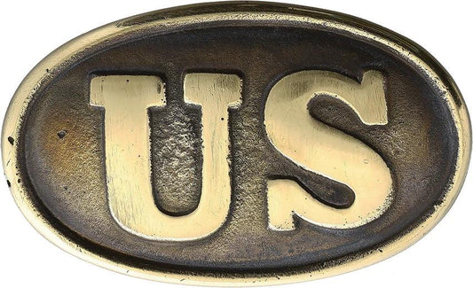 Denix Union Civil War Belt Buckle 16-06 Brass Construction Replica 3.25 x 2 Inches for Display and Collecting by Denix