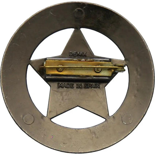 Denix Deputy US Marshal Badge - Satin Finish Metal Construction 2.25 Inch Diameter Pin Back by Denix