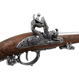 Denix Napoleonic 1807 Flintlock - Antique Gray Finish With Simulated Loading Mechanism by Denix