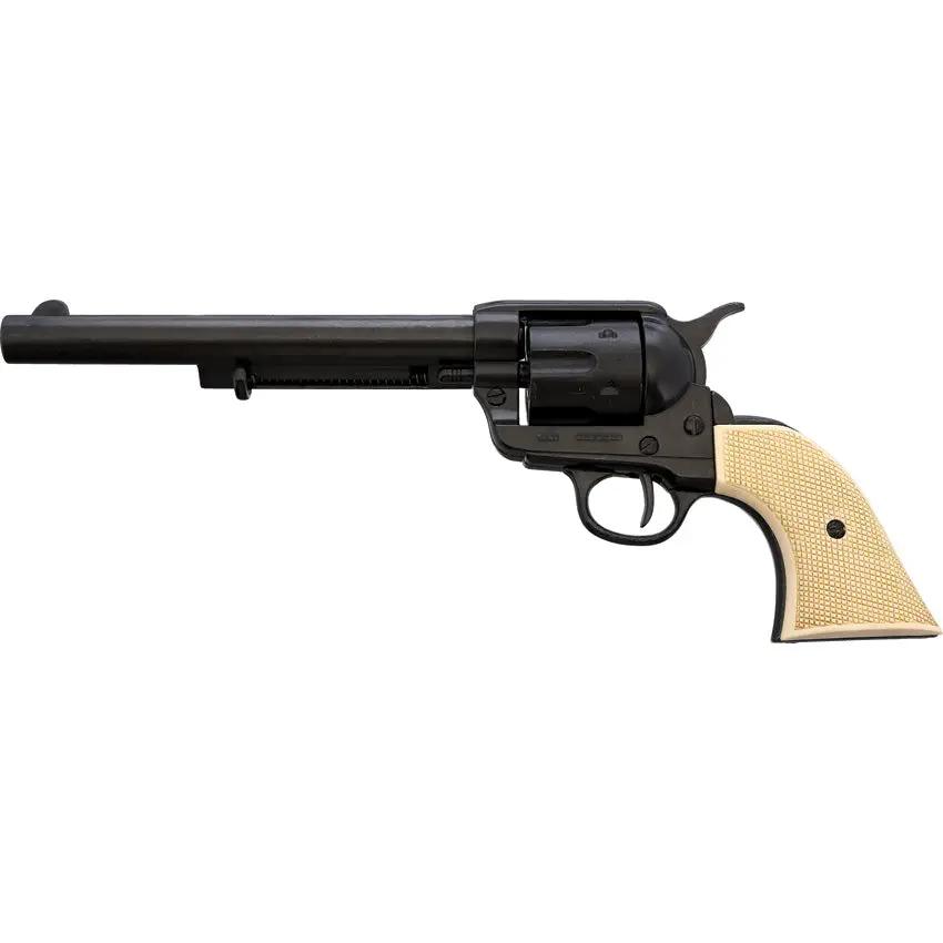 Denix M1873 Cavalry Revolver - Non Firing Replica With Rotating Drum And Black Eagle Grips by Denix