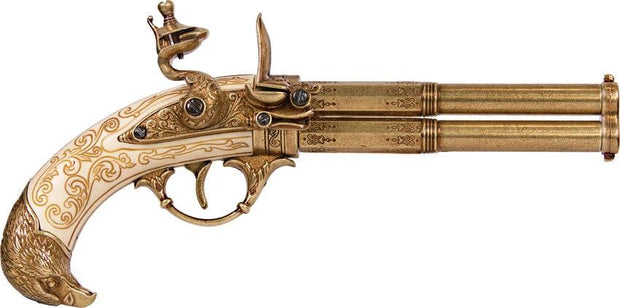 Denix French 2 Barrel Flintlock 22-1305 by Denix