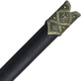 Denix Replica Templar Knight Sword 22-4163B - Satin Finish Blade With Brass Handle And Leather Scabbard by Denix