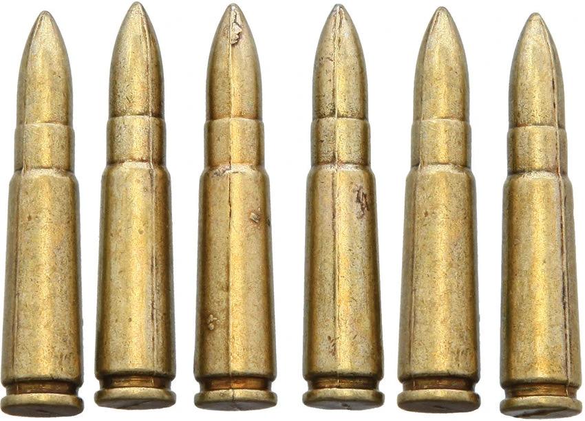 Denix AK-47 Bullet Replica 6pk 22-55 by Denix