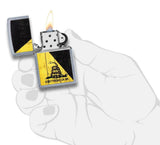 Zippo Dont Tread on Me® Woodgrain Street Chrome™ Lighter by Zippo