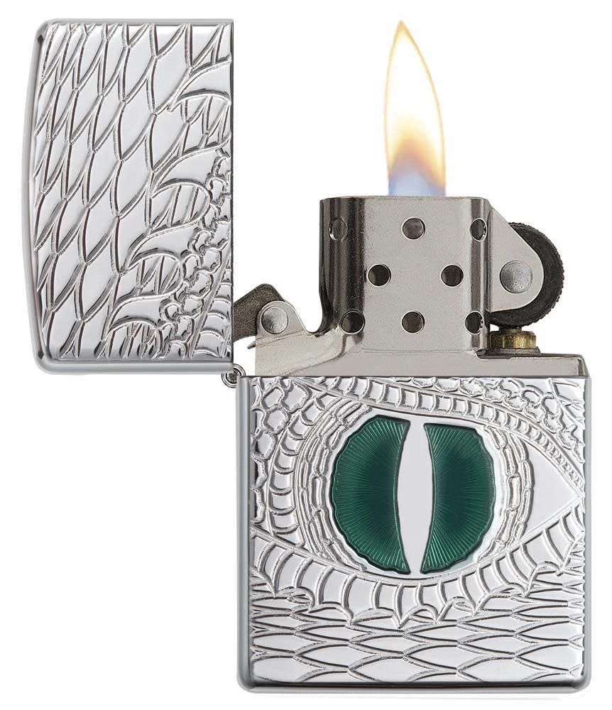 Dragon Eye Zippo Lighter – Armor® High Polish Chrome by Zippo