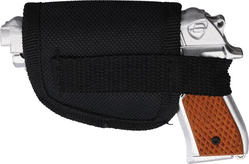 ElitEdge Pistol Linerlock Knife - Assisted Opening 3.5 Inch Spear Point Blade Stonewash Stainless by ElitEdge