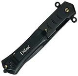 ElitEdge Linerlock Assisted Opening Black Marble Knife - 3.75 Inch Stainless Blade, Black Swirl Handle by ElitEdge