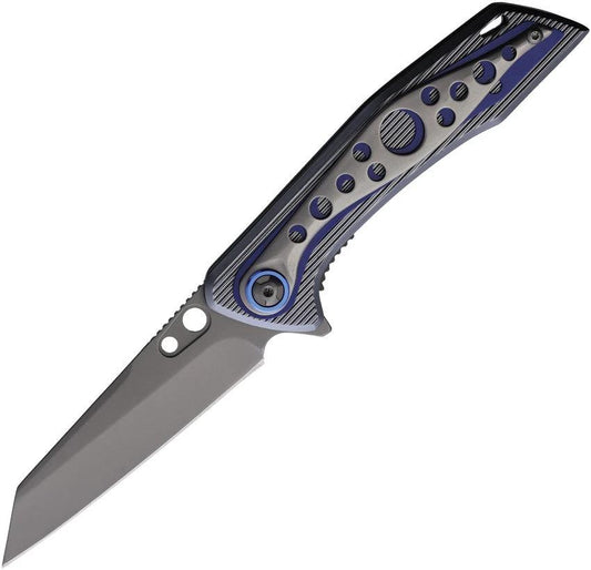 ElitEdge Linerlock A/O Black/Blue Alumi 10-A109BBL by ElitEdge