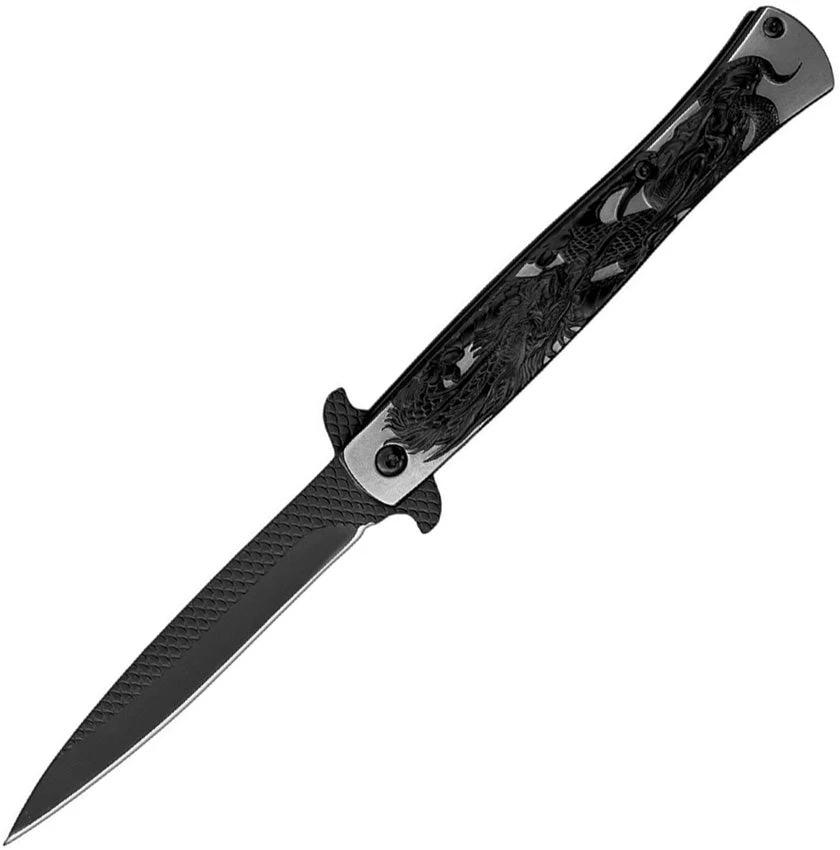 ElitEdge Stiletto Linerlock A/O Blk 10-A112SB by ElitEdge