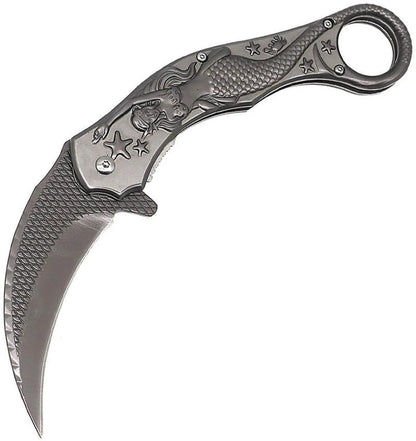 ElitEdge Mermaid Karambit Linerlock Gry 10-A120GY by ElitEdge