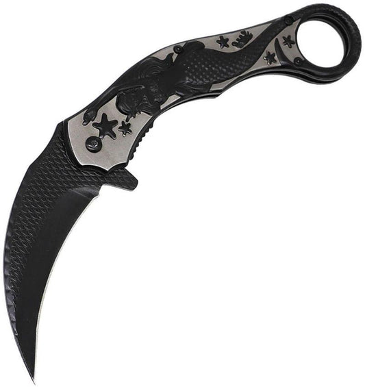 ElitEdge Mermaid Karambit Linerlock 10-A120SB by ElitEdge