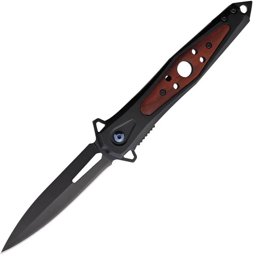 ElitEdge Linerlock A/O Black/Wood 10-A123BW by ElitEdge