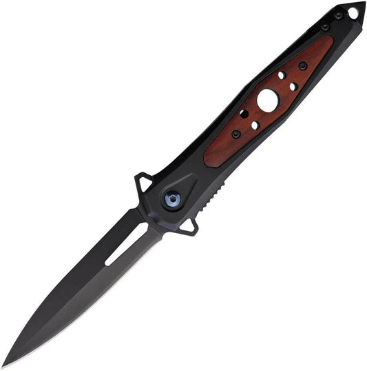 ElitEdge Linerlock A/O Black/Wood 10-A123BW by ElitEdge