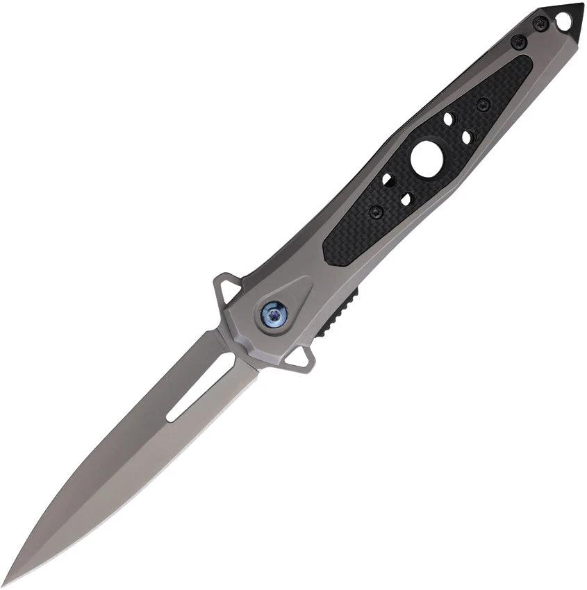 ElitEdge Linerlock A/O Gray/G10 10-A123G10 by ElitEdge