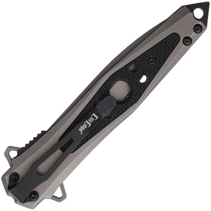 ElitEdge Linerlock A/O Gray/G10 10-A123G10 by ElitEdge