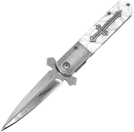 ElitEdge Knight Warrior Linerlock White 10-A137WP by ElitEdge