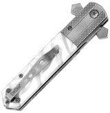 ElitEdge Knight Warrior Linerlock White 10 A137WP - Assisted Opening Folding Knife With White Handle by ElitEdge