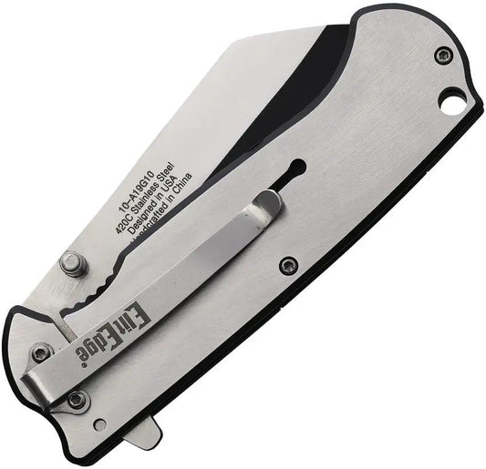 ElitEdge Linerlock A/O 10-A19G10 - Assisted Opening Knife With Two-Tone 420C Blade And G10 Inlay Handle by ElitEdge