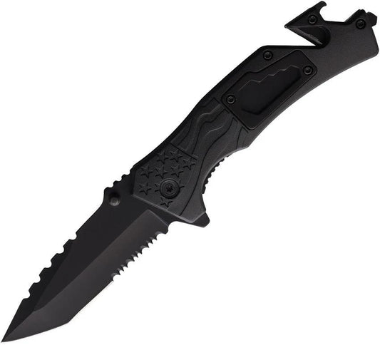 ElitEdge Rescue Linerlock A/O Black 10-A48BK by ElitEdge