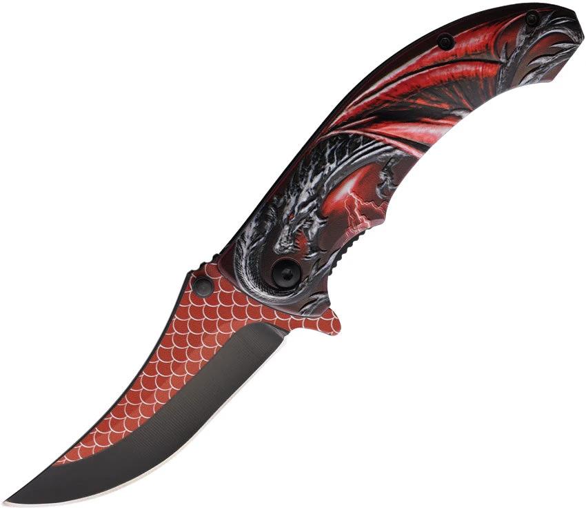 ElitEdge Dragon Linerlock A/O Red 10-A56RD by ElitEdge