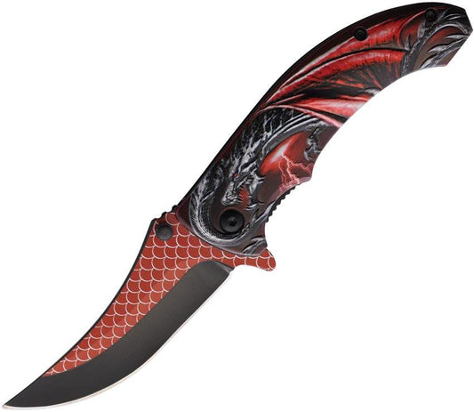 ElitEdge Dragon Linerlock A/O Red 10-A56RD by ElitEdge