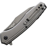 ElitEdge Linerlock Ti Gray 10A82HGY - Assisted Opening, Gray Titanium Coated Blade With 4.75in Closed Length by ElitEdge