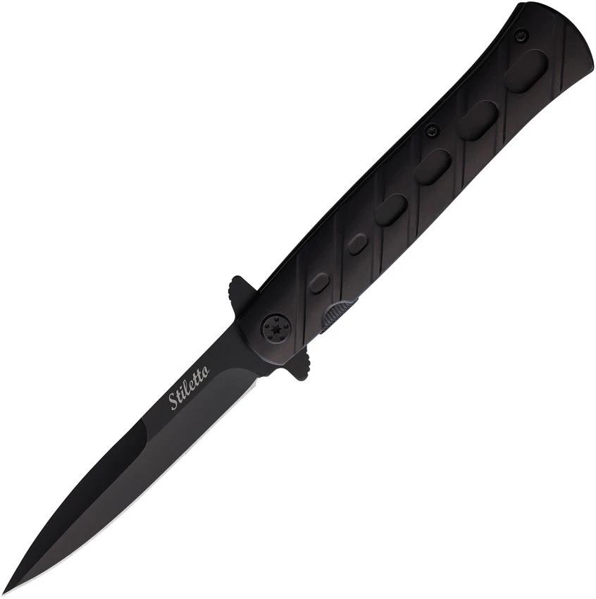 ElitEdge Stiletto Linerlock A/O Black 10-A84BK by ElitEdge